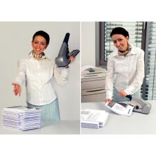 LEITZ Blockheftgerät/Superheftgerät 5553 silber