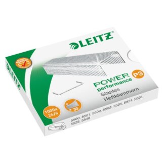 LEITZ Heftklammern 26/6 verzinkt 1.000 Stück