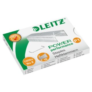 LEITZ Heftklammern Nr. 8 verzinkt 1.000 Stück
