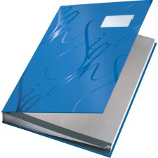 LEITZ Unterschriftenmappe Design 18 Fächer blau