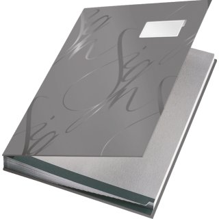 LEITZ Unterschriftenmappe Design 18 Fächer grau