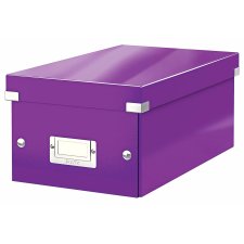 LEITZ DVD Ablagebox Click & Store WOW violett