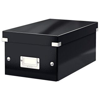 LEITZ DVD Ablagebox Click & Store WOW schwarz