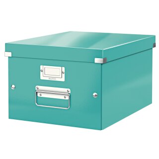 LEITZ Ablagebox Click & Store WOW DIN A4 eisblau