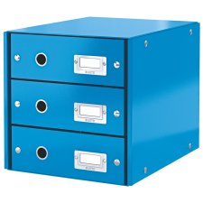 LEITZ Schubladenbox Click & Store WOW 3 Schübe blau