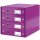 LEITZ Schubladenbox Click & Store WOW 4 Schübe violett