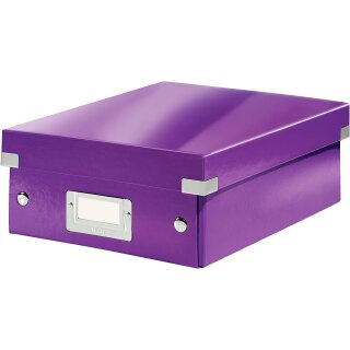 LEITZ Organisationsbox Click & Store WOW klein violett