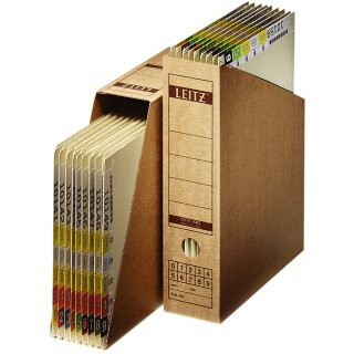 LEITZ Archiv Stehsammler DIN A4 aus Wellpappe natron (Preis pro Stück)