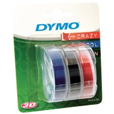 DYMO Prägeband 3D 9 mm breit 3 m lang sortiert...