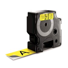 DYMO D1 Schriftbandkassette schwarz auf gelb 24mm / 7 Meter