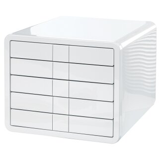 HAN Schubladenbox i Box 5 Schübe Gehäuse: weiß Schubladen: weiß