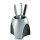 HAN Stifteköcher DELTA Kunststoff silber/schwarz