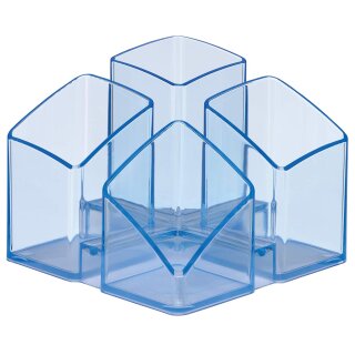 HAN Multiköcher SCALA 4 Fächer blau transparent