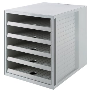 HAN Schubladenbox KARMA 5 offene Schübe Gehäuse: grau