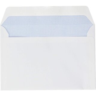 GPV Briefumschläge C6 114 x 162 mm weiß ohne Fenster 500 Briefumschläge