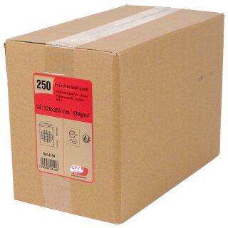 GPV Versandtaschen 24: 260 x 330 mm braun 130 g/qm