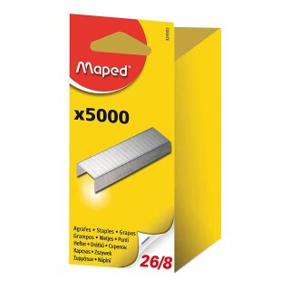 Maped Heftklammern 26/8 verzinkt 5.000 Stück
