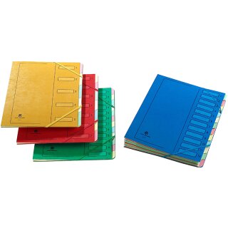 extendos Ordnungsmappe 223 aus Karton 7 Fächer blau