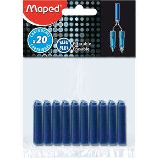 Maped Tintenpatrone blau im Blister (20 Patronen)