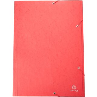EXACOMPTA Eckspannermappe DIN A3 Karton rot