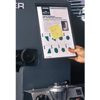 tarifold tview Magnet Sichttafel DIN A4 schwarz (Preis pro Stück)