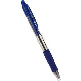 PILOT Druckkugelschreiber SUPER GRIP M Strichfarbe: blau
