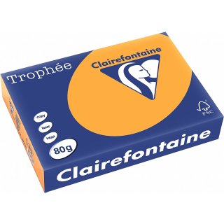 Clairalfa Multifunktionspapier Trophée A4 mandarine 80 g/qm 500 Blatt
