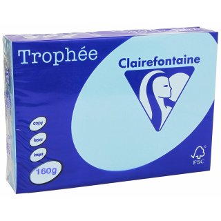 Clairalfa Multifunktionspapier Trophée A4 160 g/qm blau 250 Blatt