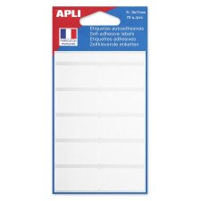 APLI Vielzweck Etiketten 19 x 38 mm weiß 70 Etiketten