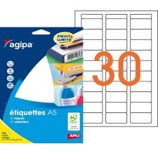 agipa Universal Etiketten 19 x 38 mm weiß 480...