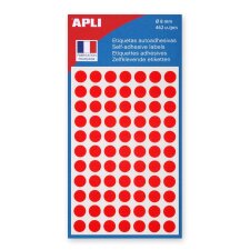 APLI Markierungspunkte Durchmesser: 8 mm rund rot 462...