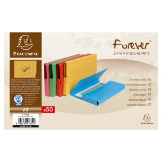 EXACOMPTA Dokumententasche FOREVER DIN A4 grün (Preis pro Stück)