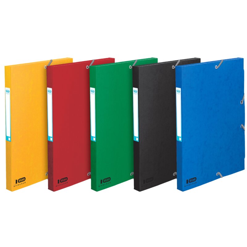 Elba Sammelbox Boston, DIN A4, Füllhöhe 60 Mm, Karton, Blau, 100200442