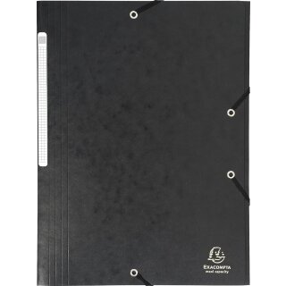 EXACOMPTA Eckspannermappe DIN A4 Karton schwarz
