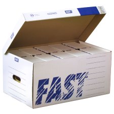 FAST Archiv Klappdeckelbox Standard Container aus Wellpappe (Preis pro Stück)