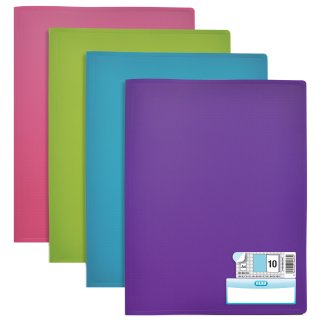 ELBA Sichtbuch "Memphis" mit 20 Hüllen farbig sortiert (Preis pro Stück)