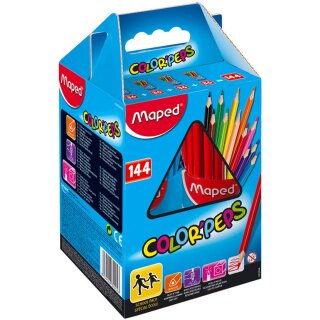 Maped Dreikant Buntstift COLORPEPS 144er Schulpaket
