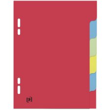 Oxford Karton Register blanko 170 x 220 mm farbig 6-teilig
