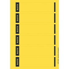 LEITZ Ordnerrücken Etikett 39 x 192 mm kurz schmal gelb