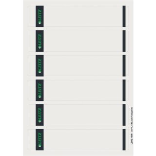 LEITZ Ordnerrücken Etikett 39 x 192 mm kurz schmal grau 150 Stück