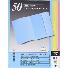 EXACOMPTA Aktendeckel SUPER 250 DIN A4 hellblau 50...