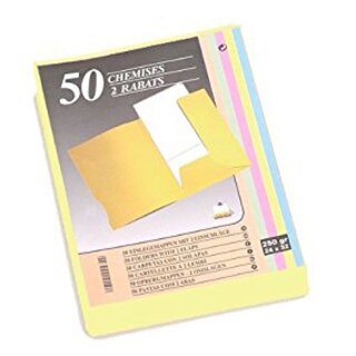 EXACOMPTA Aktendeckel SUPER 250 DIN A4 gelb 50 Aktendeckel