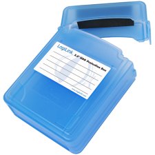 LogiLink HDD Box für 2 x 2,5" Festplatten blau