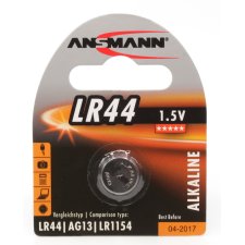 ANSMANN Alkaline Knopfzelle "LR44" 1,5 Volt...