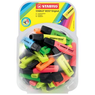 STABILO Textmarker BOSS ORIGINAL 60er Display
