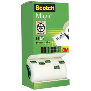 Scotch Klebefilm Magic 810 19 mm x 33 m 14 Rollen