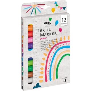 KREUL Textilmarker JAVANA "texi mäx medium" 12er Set