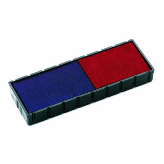 COLOP Ersatzstempelkissen E/12/2 blau/rot Doppelpack 2 Stück 