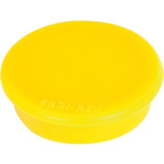 FRANKEN Haftmagnet Haftkraft: 1.500 g Durchmesser 38 mm gelb 10 Magnete