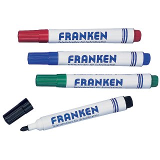 FRANKEN Whiteboard Marker Strichstärke: 2-6 mm sortiert 4 Marker